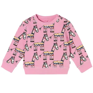 Stella Mccartney Baby Girls Zebra Print Sweater Pink 18M
