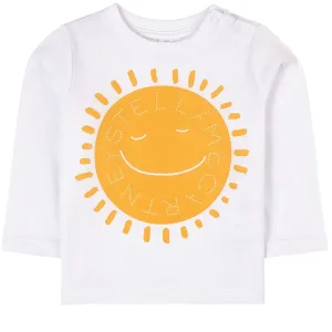 Stella Mccartney Baby Unisex Sun Print L/S T-shirt White 12M