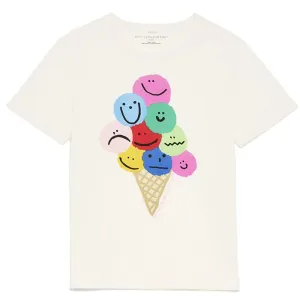 Stella Mccartney Girls Ice Cream Print T-shirt White 10Y