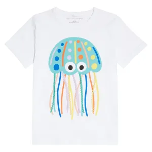 Stella Mccartney Girls Jellyfish T-shirt White 4Y