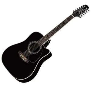 Takamine EF381SC Negro Guitarra electroacústica de 12 cuerdas