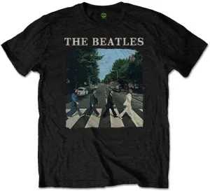 The Beatles Camiseta de manga corta Unisex Abbey Road & Logo Black (Retail Pack) Unisex Black S