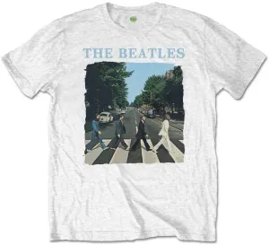 The Beatles Camiseta de manga corta Abbey Road & Logo Unisex Blanco XL