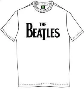 The Beatles Camiseta de manga corta Drop T Logo L White