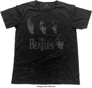 The Beatles Camiseta de manga corta Faces Vintage Black 2XL