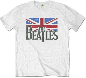 The Beatles Camiseta de manga corta Logo & Vintage Flag Blanco 7 - 8 Y