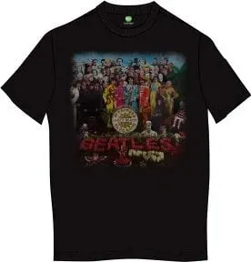 The Beatles Camiseta de manga corta Sgt Pepper Black XL