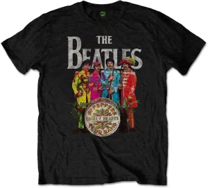 The Beatles Camiseta de manga corta Unisex Sgt Pepper (Retail Pack) L Negro #498504