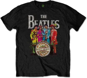 The Beatles Camiseta de manga corta Unisex Sgt Pepper (Retail Pack) Unisex Black S