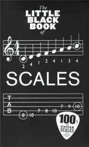 The Little Black Songbook Scales Music Book Partitura para guitarras y bajos
