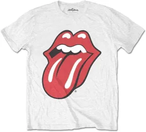 The Rolling Stones Camiseta de manga corta Classic Tongue Unisex Blanco XL