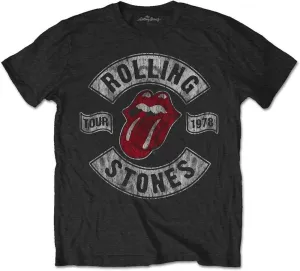 The Rolling Stones Camiseta de manga corta Unisex US Tour 1978 (Back Print) Black M