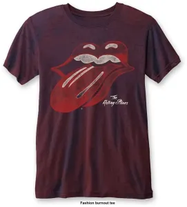 The Rolling Stones Camiseta de manga corta Vintage Tongue Rojo M