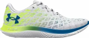 Under Armour Men's UA Flow Velociti Wind 2 Running Shoes White/High-Vis Yellow/Cruise Blue 45