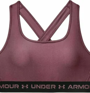 Under Armour Women's Armour Mid Crossback Sports Bra Ash Plum/Black XS Ropa interior deportiva