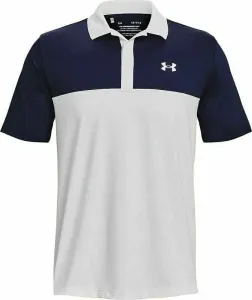 Under Armour Men's UA Performance 3.0 Colorblock Polo White/Midnight Navy S