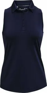 Under Armour Zinger Womens Sleeveless Polo Midnight Navy/Midnight Navy/Metallic Silver XS Camiseta polo