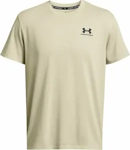 Under Armour Men's UA Logo Embroidered Heavyweight Short Sleeve Silt/Black XL Camiseta deportiva