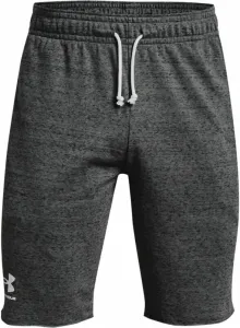 Under Armour Men's UA Rival Terry Shorts Pitch Gray Full Heather/Onyx White S Pantalones deportivos