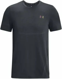 Under Armour Men's UA Rush Seamless Legacy Short Sleeve Pitch Gray/Black 2XL Camiseta deportiva