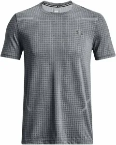 Under Armour Men's UA Seamless Grid Short Sleeve Pitch Gray/Black 2XL Camiseta deportiva