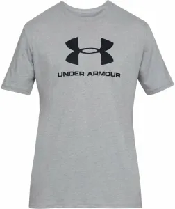 Under Armour Men's UA Sportstyle Logo Short Sleeve Steel Light Heather/Black L Camiseta deportiva