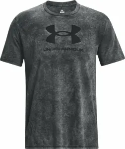 Under Armour Men's UA Wash Tonal Sportstyle Short Sleeve Black Medium Heather/Black S Camiseta deportiva