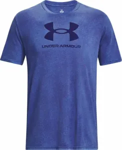 Under Armour Men's UA Wash Tonal Sportstyle Short Sleeve Sonar Blue Medium Heather/Sonar Blue L Camiseta deportiva