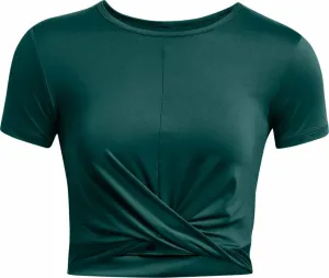 Under Armour Women's Motion Crossover Crop SS Hydro Teal/White L Camiseta deportiva