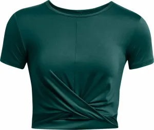 Under Armour Women's Motion Crossover Crop SS Hydro Teal/White M Camiseta deportiva