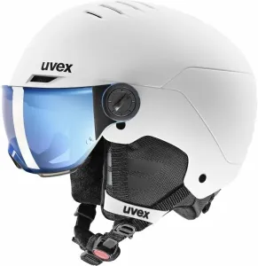 UVEX Rocket Junior Visor White/Black Mat 51-55 cm Casco de esquí
