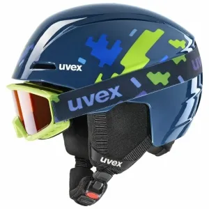 UVEX Viti Set Junior Blue Puzzle 51-55 cm Casco de esquí