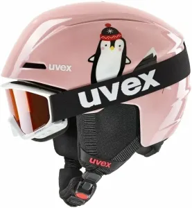 UVEX Viti Set Junior Pink Penguin 46-50 cm Casco de esquí