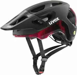 UVEX React Mips Black/Ruby Red Matt 52-56 Casco de bicicleta