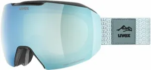 UVEX Epic Attract Black Mat Mirror Sapphire/Contrastview Green Lasergold Lite Gafas de esquí