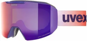 UVEX Evidnt Attract Purple Bash Mat Mirror Ruby/Contrastview Green Lasergold Lite Gafas de esquí