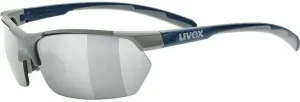 UVEX Sportstyle 114 Rhino Deep Space Mat/Litemirror Orange/Litemirror Silver/Clear Gafas de ciclismo