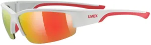 UVEX Sportstyle 215 White/Mat Red/Mirror Red Gafas de ciclismo