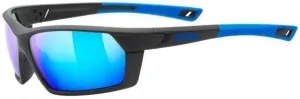 UVEX Sportstyle 225 Black/Blue Mat/Mirror Blue Gafas de ciclismo