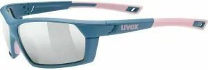 UVEX Sportstyle 225 Blue Mat Rose/Mirror Silver Gafas de ciclismo