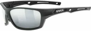 UVEX Sportstyle 232 Polarized Black/Mirror Silver Gafas de ciclismo