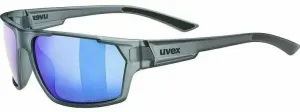 UVEX Sportstyle 233 Polarized Smoke Mat/Litemirror Blue Gafas de ciclismo