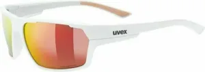 UVEX Sportstyle 233 Polarized White Mat/Litemirror Red Gafas de ciclismo