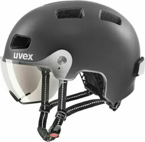 UVEX Rush Visor Dark Silver Mat 55-58 Casco de bicicleta