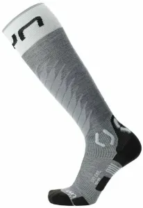 UYN Lady Ski One Merino Socks Grey Melange/White 35-36 Calcetines de esquí