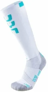 UYN Ski Evo Race Lady Socks White/Water Green 35-36 Calcetines de esquí