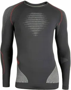 UYN Ropa interior térmica Evolutyon Man Comfort Underwear Shirt Long Sleeves Charcoal/White/Red 2XL
