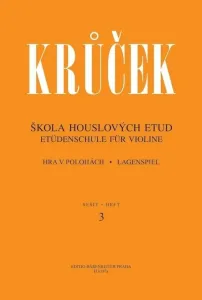 Václav Krůček Škola houslových etud II (sešit 4) Music Book Partitura para cuerdas