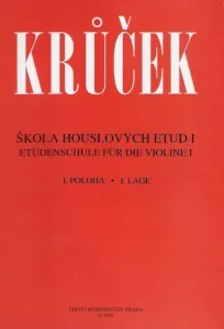 Václav Krůček Škola husľových etud I Music Book Partitura para cuerdas