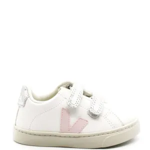 Veja Baby Girls Explar Chromefree Leather Sneakers White UK 26